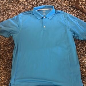 Adidas Blue Polo Shirt Classic Design